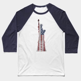 Lady Liberty Baseball T-Shirt